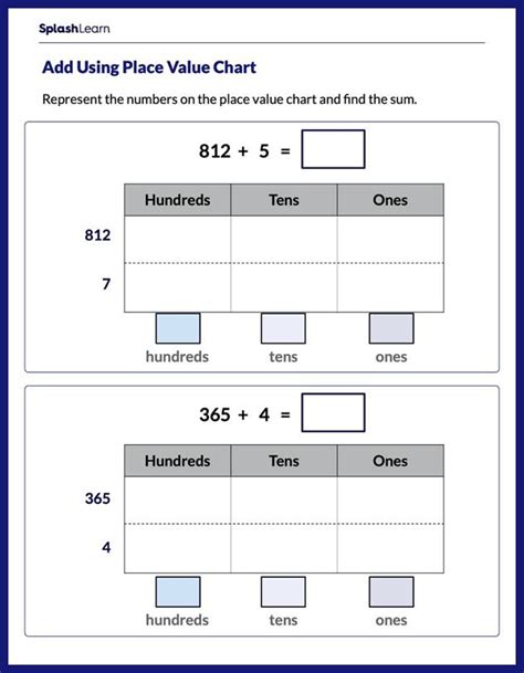 addition 3 digit with carry|Using place value to add 3.